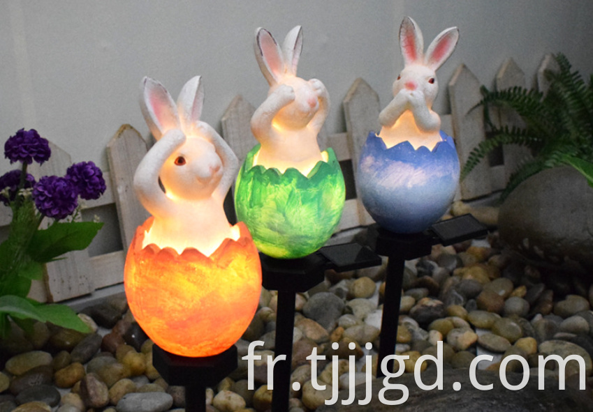 Resin Light Rabbit Shaped Outdoor